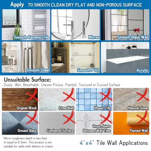 LEVERLOC Shower Grab Bars 2 Pack, Suction Grab Bar Easy to Install Shower Handle for Bathroom Removable Handrails for Seniors Elderly Heavy Duty Safety Grip Waterproof Drill Free, Silver - Image 5