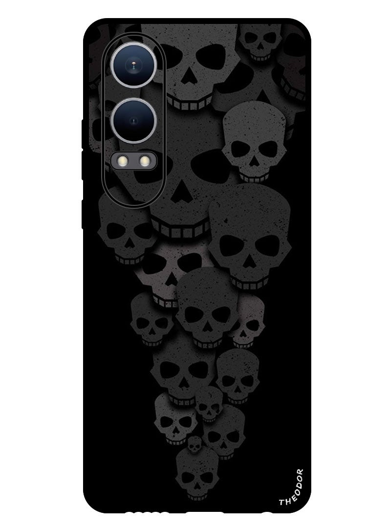 Theodor Protective Case Anti Scratch Shock Proof Bumper Cover For Oppo K12x (China) Skulls Minimalism iPhone Wallpaper - Image 1
