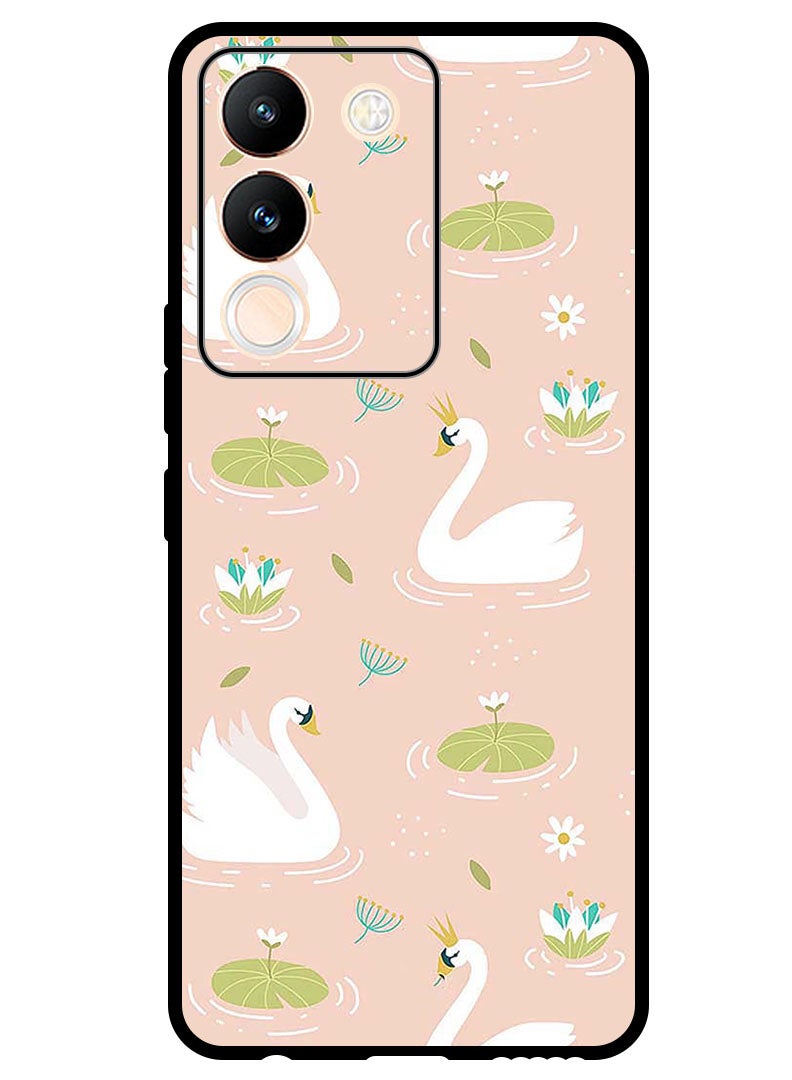 Theodor Protective Case Anti Scratch Shock Proof Bumper Cover For Vivo V29e Swans - Image 1