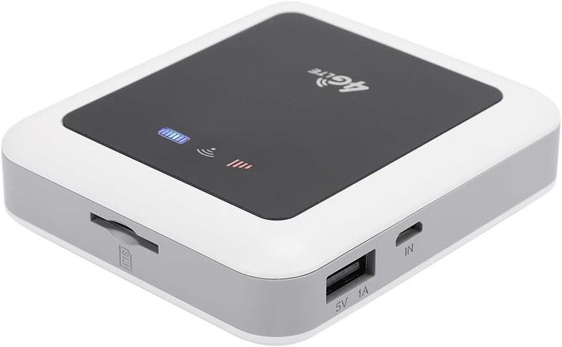 كلاراكو شاحن محمول بسعة 5200 مللي أمبير مع نقطة اتصال واي فاي 4G LTE، راوتر صغير محمول مع بنك طاقة للسفر، يدعم إنشاء نقاط اتصال واي فاي تلقائيًا، بنك طاقة محمول وواي فاي جيب، متوفر في أوروبا فقط - Image 1