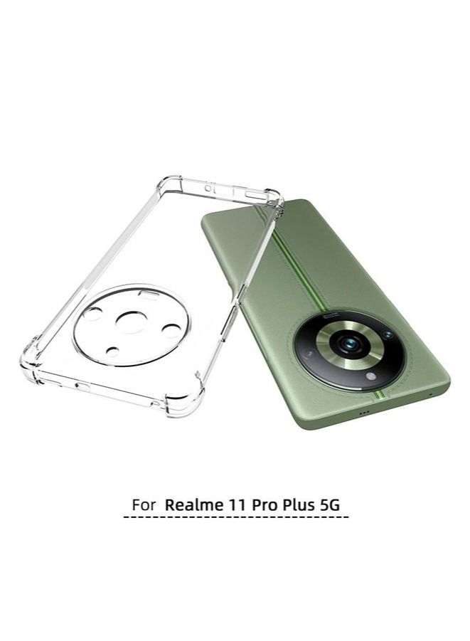 Muyixin Case for Realme 11 Pro 5G Realme 11 Pro Plus 5G Shock-Resistant Flexible TPU Gasbag Protection Rubber Soft Silicone Anti Dropping Phone Cover - Image 2