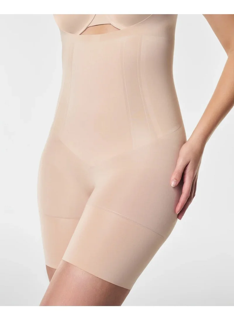 سبانكس Spanx 10130R Open Bust Mid Thigh Body Suit Nude