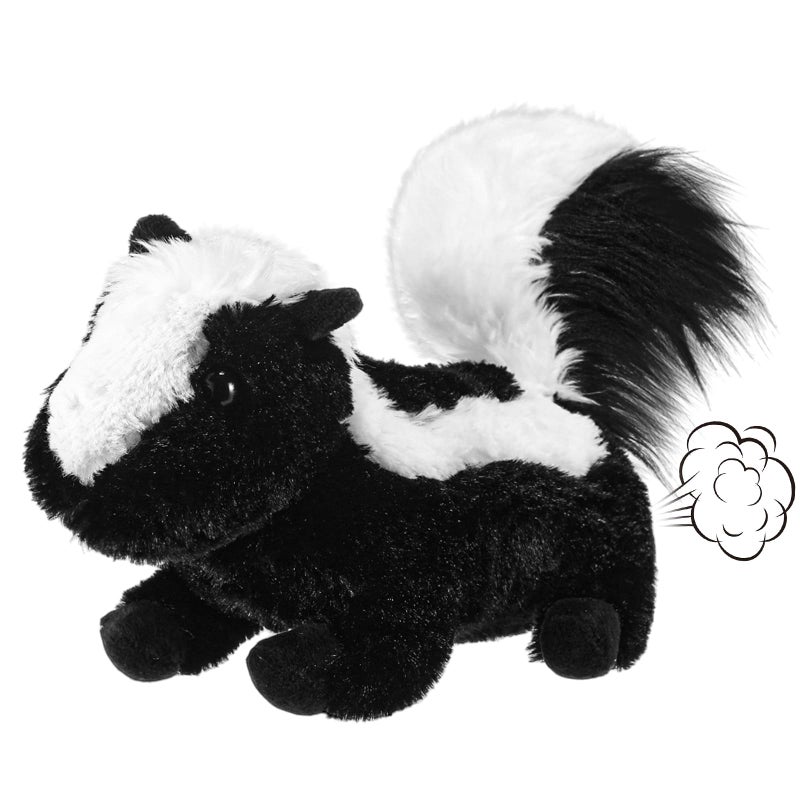 Civaner Farting Skunk Plush Stuffed Animal Realistic Black and White Skunk Adorable and Funny Farting Animal Plush Toy Gifts for Christmas New Year Birthday Holiday for Home Office Decoration 11 - Image 3
