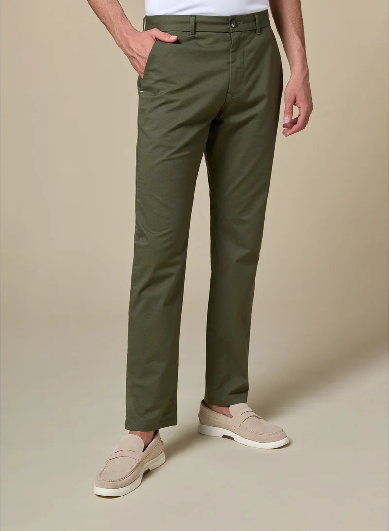Mannerism The Earthway Olive Green Stretch Twill Chinos Comfort Fit