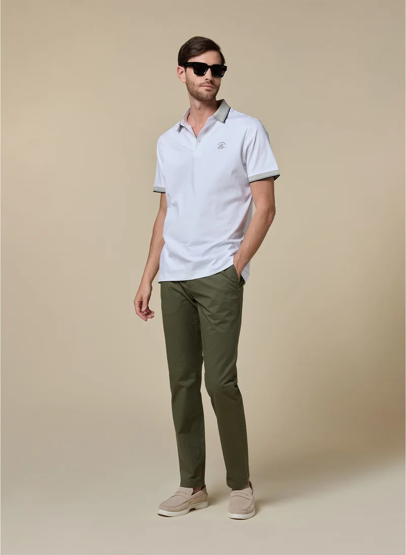 Mannerism The Earthway Olive Green Stretch Twill Chinos Comfort Fit