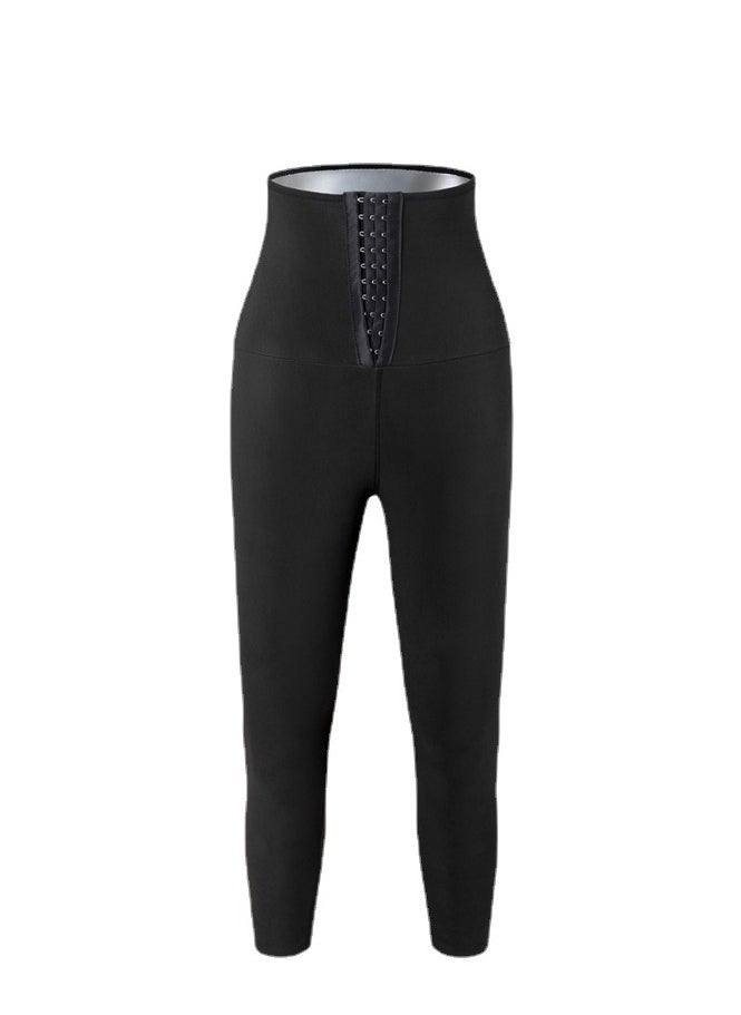 Generic - Sauna Sweat Shapewear Leggings Pants Workout Suit Waist Trainer Shaper Sweat Suit Exercise Fitness Gym Yoga Women。Size XXL/3XL - Image 1