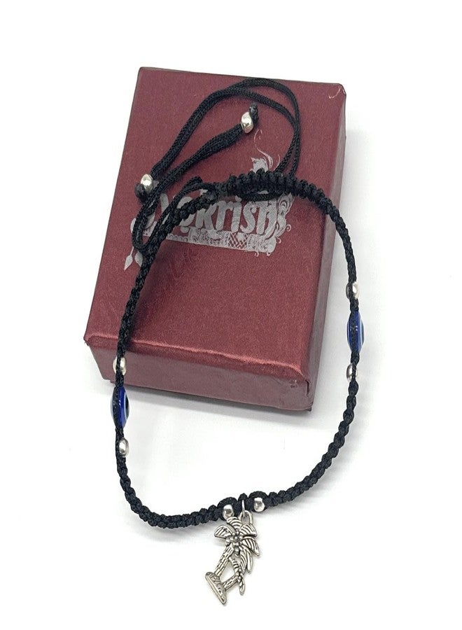 Jyokrish Handmade Adjustable Simple Black Silk Thread Coconut Tree evil eye anklet For Women | girls | Nazariya |Payal | Nazar Battu |Free Size |Pair of 1 - Image 5