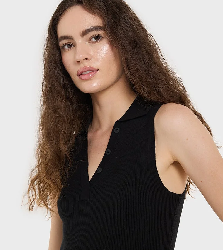 بي سي بي جي BCBG Flat Knit Basic Top