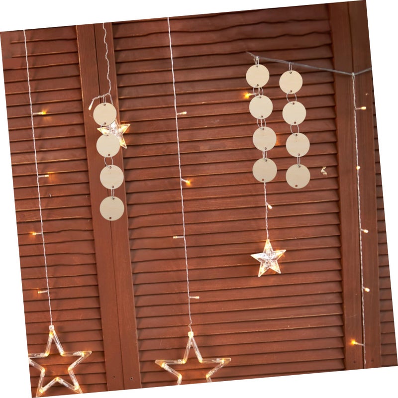 Wooden Calendar Tags With Holes 100Pcs For Craft Boards Includes Iron Rings - Image 5