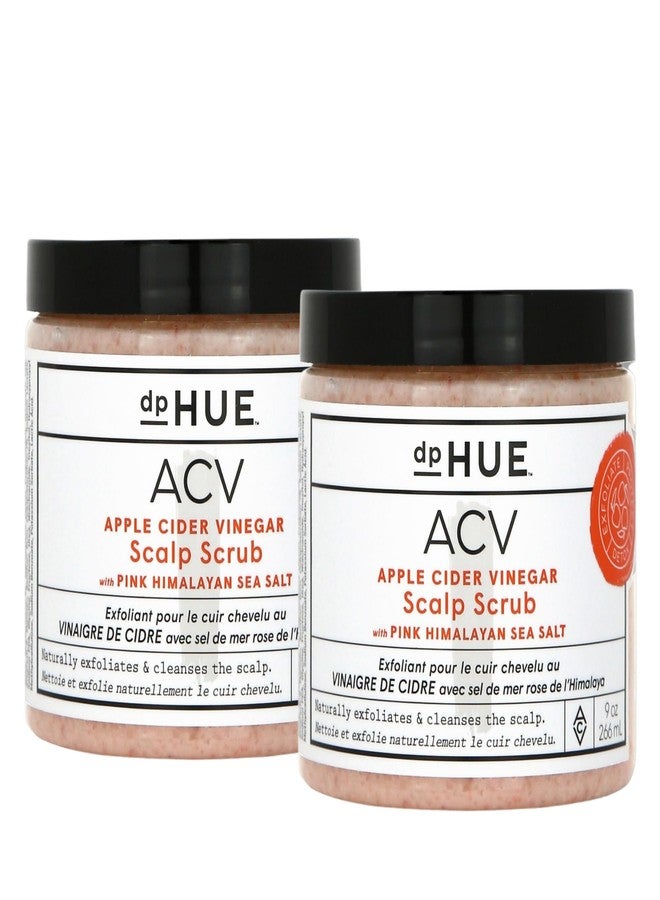dpHUE Apple Cider Vinegar Scalp Scrub - 9 oz, Pack of 2 - Natural Exfoliating Scrub & Dry Scalp Treatment - With Pink Himalayan Sea Salt, Aloe Vera & Avocado Oil - Gluten Free, Vegan - Image 1