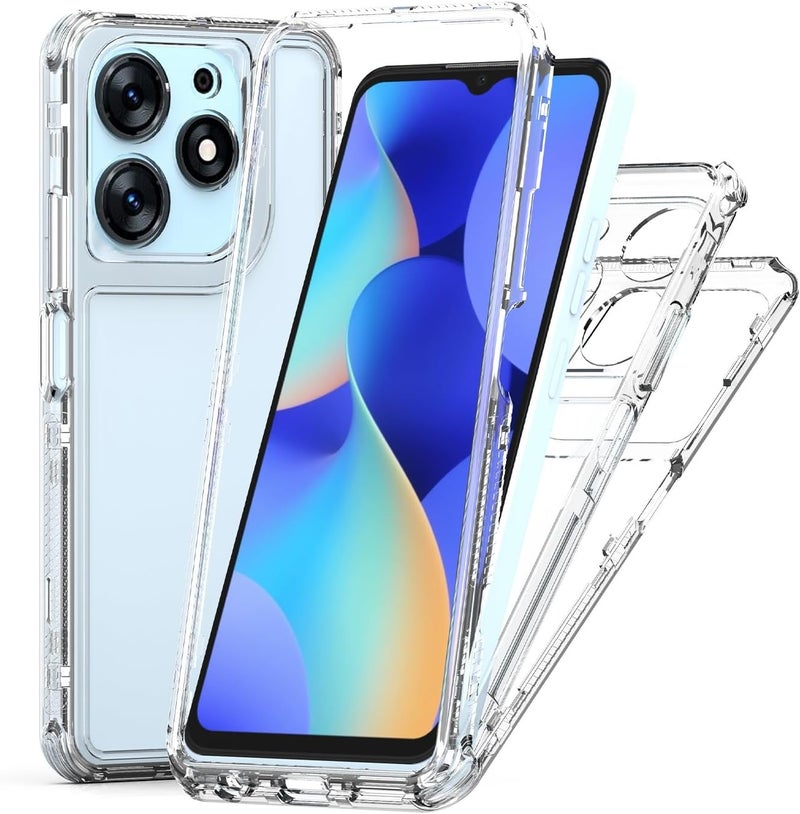 غطاء حماية من السقوط لهاتف Tecno Spark 10 Pro، شفاف بلوري، حماية من الصدمات، غطاء نحيف مقاوم للخدوش، مصمم بدقة لملاءمة الهاتف. - Image 1