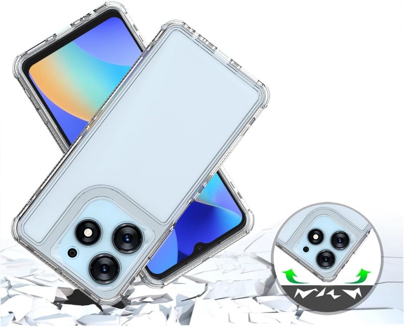 غطاء حماية من السقوط لهاتف Tecno Spark 10 Pro، شفاف بلوري، حماية من الصدمات، غطاء نحيف مقاوم للخدوش، مصمم بدقة لملاءمة الهاتف. - Image 3