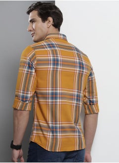The Indian Garage Co Men Regular Fit Checkered Full Sleeves Spread Collar Casual Shirt  - Image 2