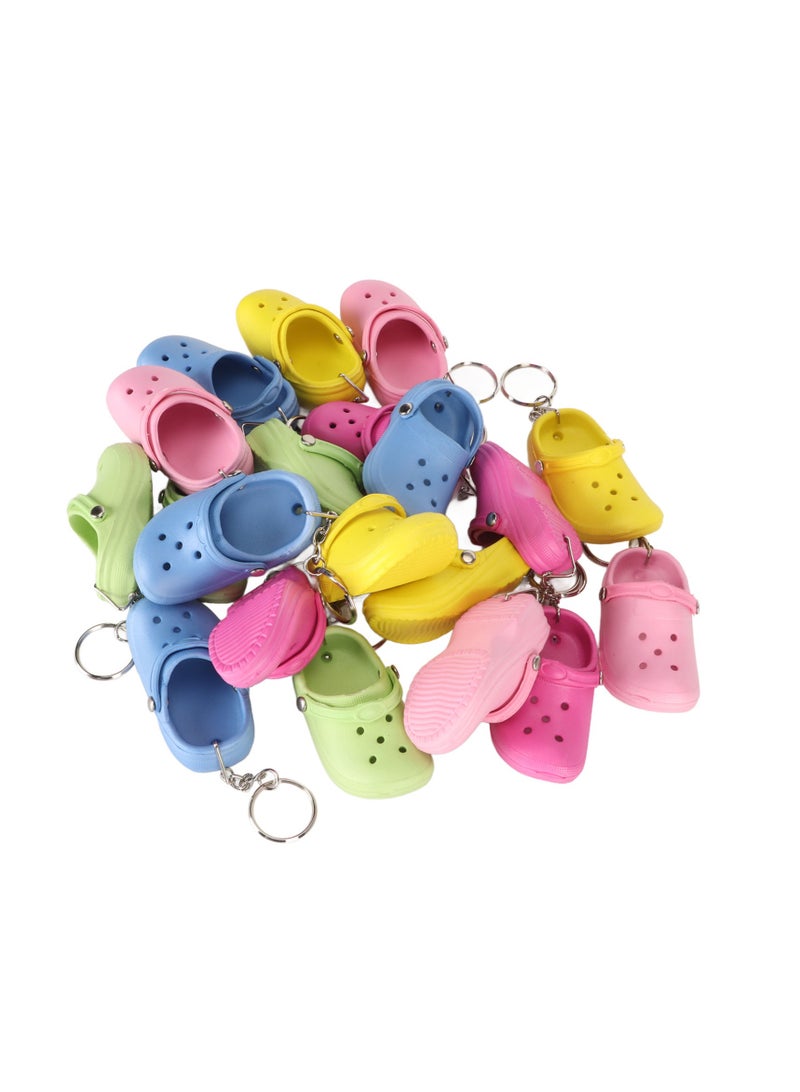 Velaurs 20PCS Crocs keychain Small Shoe Keychain - Image 1