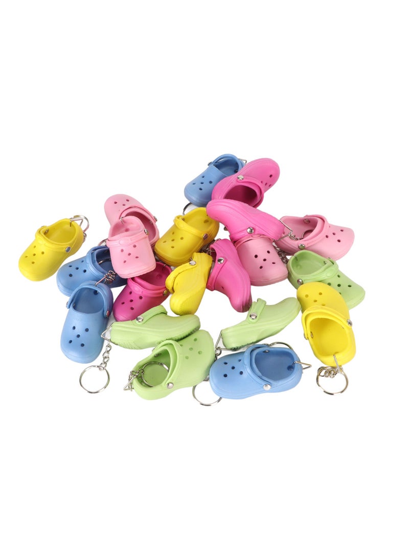 Velaurs 20PCS Crocs keychain Small Shoe Keychain - Image 2
