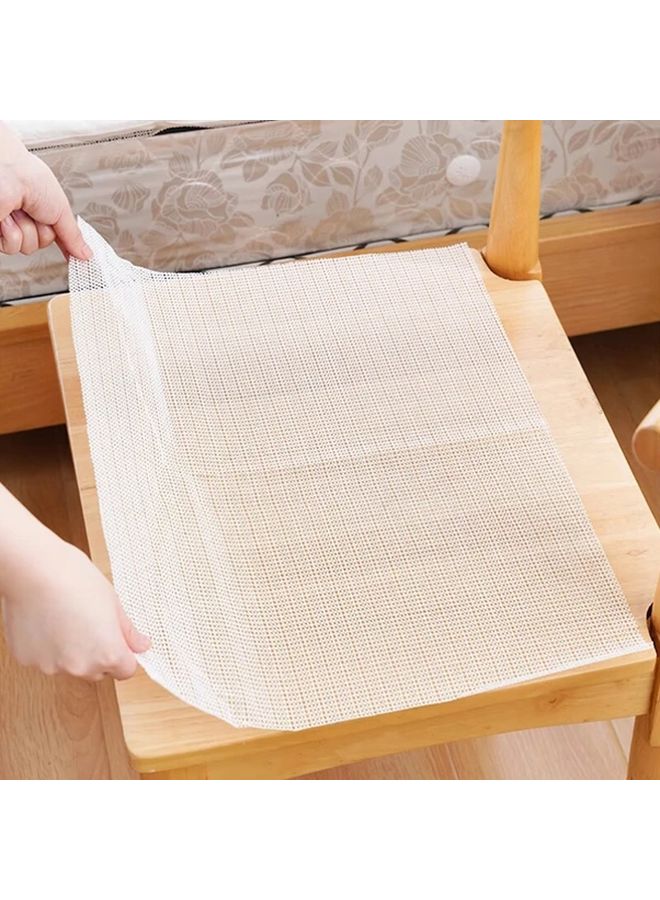 Beige 70.87x78.74 Inch Non Slip Mat Durable Mesh Design For Floor Sofa Mattress Car - Image 5
