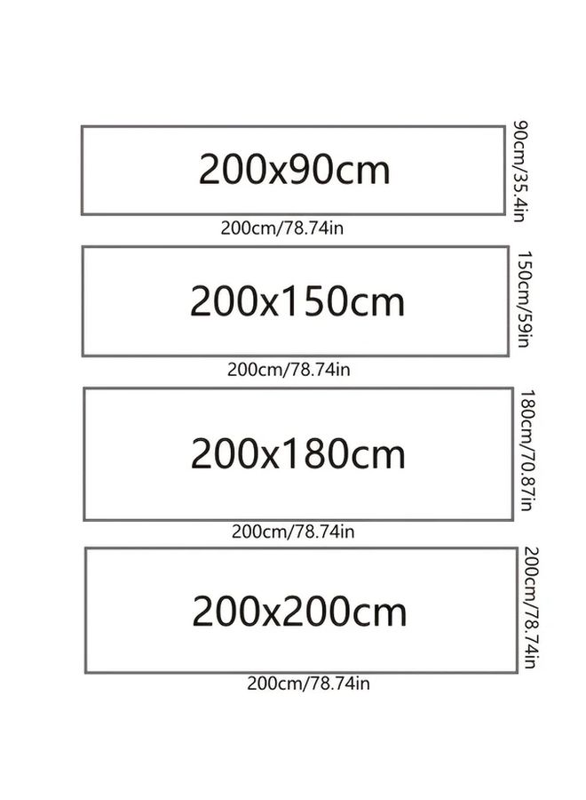 Beige 70.87x78.74 Inch Non Slip Mat Durable Mesh Design For Floor Sofa Mattress Car - Image 3
