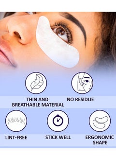 Stacy Lash 100 Pairs Set Premium Under Eye Gel Pads for Eyelash Extension - Lint Free Patches with Vitamin C and Aloe Vera by Stacy Lash supplies and Beauty tools - Hydrogel Eye Pads - Skin Moisturizes  - Image 4