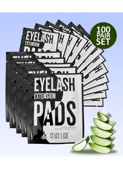 Stacy Lash 100 Pairs Set Premium Under Eye Gel Pads for Eyelash Extension - Lint Free Patches with Vitamin C and Aloe Vera by Stacy Lash supplies and Beauty tools - Hydrogel Eye Pads - Skin Moisturizes  - Image 5