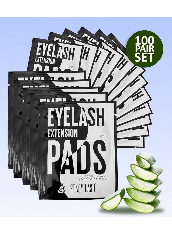 Stacy Lash 100 Pairs Set Premium Under Eye Gel Pads for Eyelash Extension - Lint Free Patches with Vitamin C and Aloe Vera by Stacy Lash supplies and Beauty tools - Hydrogel Eye Pads - Skin Moisturizes - Image 5
