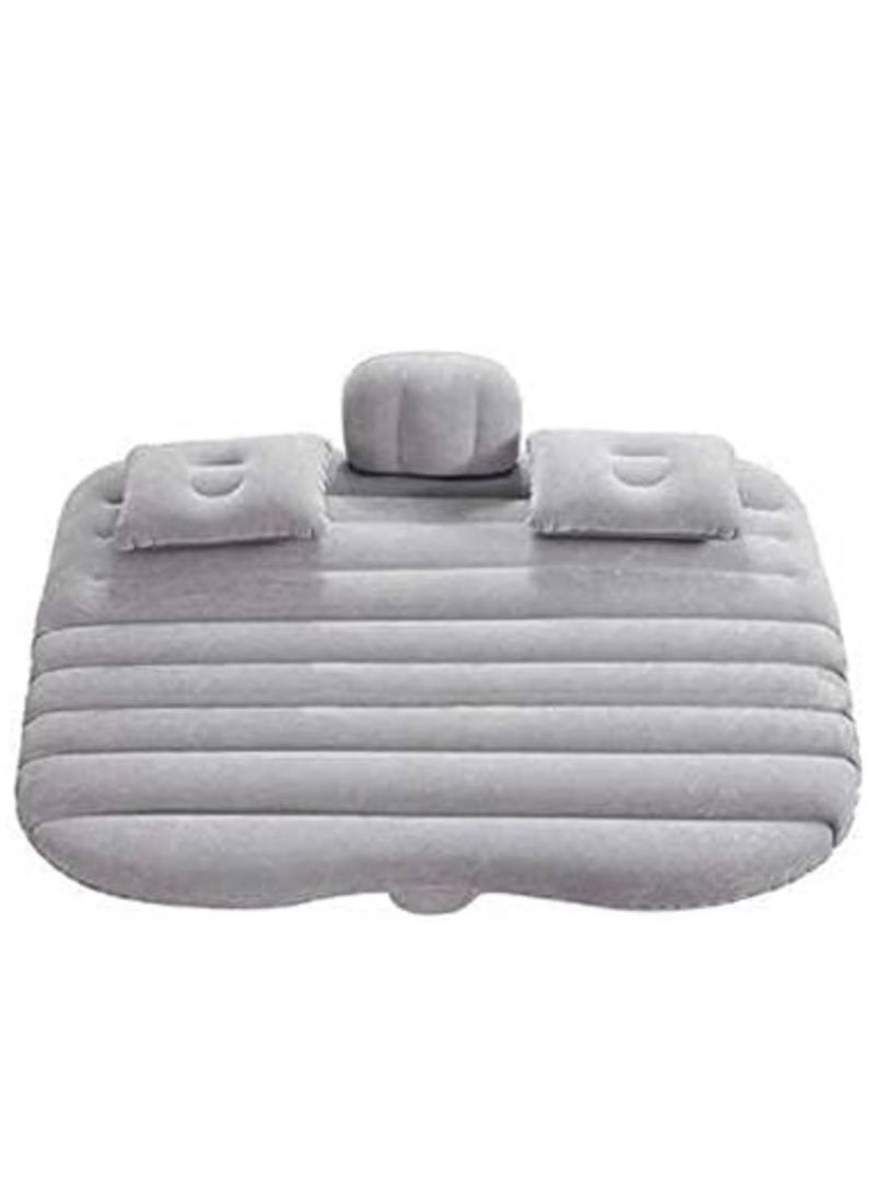 Generic Inflatable Travel Car Bed Air Sofa – Gray with Two Inflatable Pillows for Back Seat Comfort - Image 1