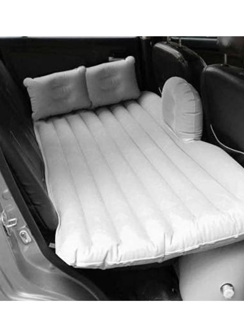 Generic Inflatable Travel Car Bed Air Sofa – Gray with Two Inflatable Pillows for Back Seat Comfort - Image 2