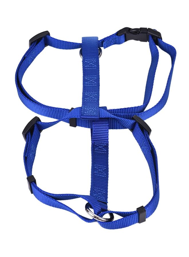 NIBEMINENT 3-Piece Adjustable Collar, Harness And Leash Set Blue/Black - Image 2