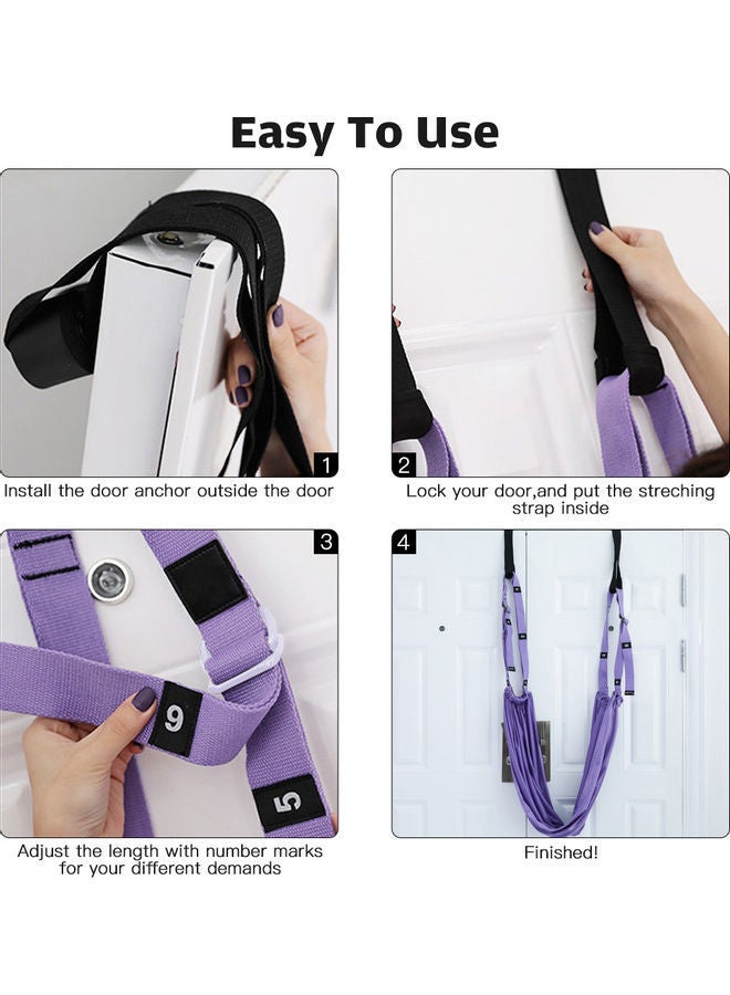 NIBEMINENT Stretching Band Adjustable Training Belt Yoga Belts Back Bend Strap Assist for Home Fitness Exercise Body Building 30*15*28cm  - Image 3