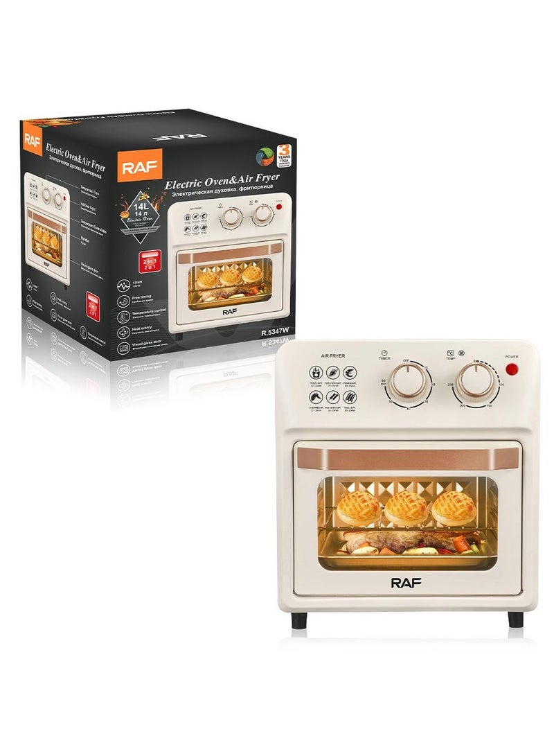 آر إيه أف (R.5347B)  قلاية هوائية+فرن كهربائي+صانع توست 14 لتر / 1250 واط - Image 2