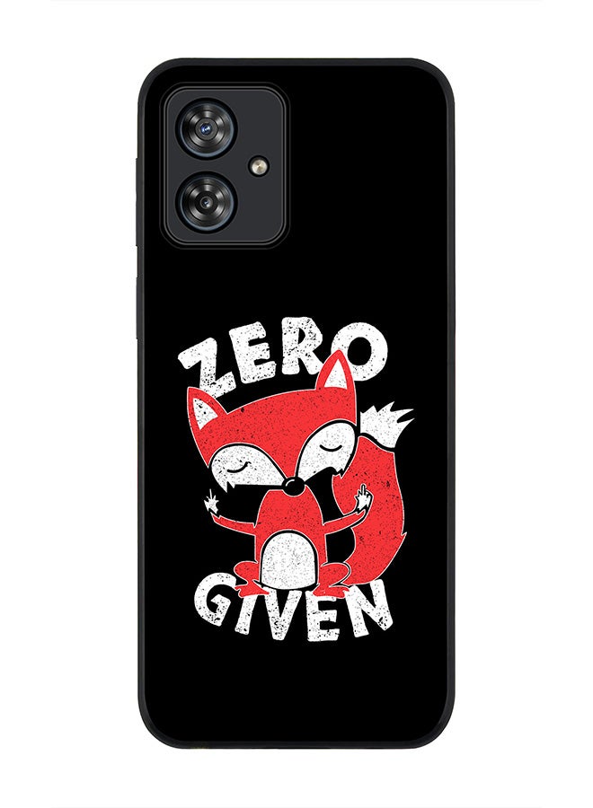 Stylizedd Rugged Black edge case for Motorola Moto G54 / Motorola Moto G54 Power / Motorola Moto G64 5G, Slim fit Flexible Anti Drop Thin Cover - Zero Fox Given - Image 1