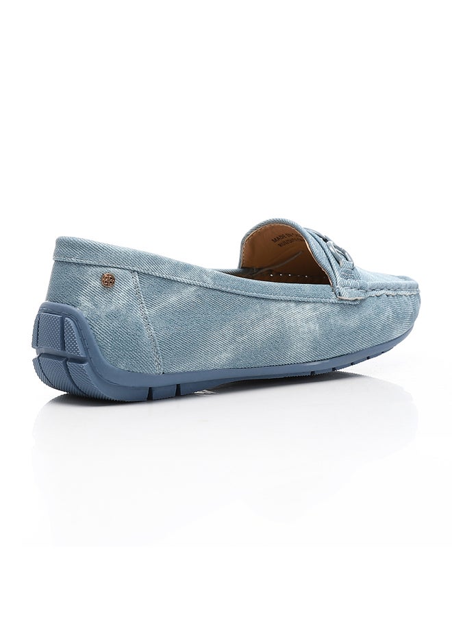 DejaVu Tie-Dye Flat Cream Smart Casual Ballerina  - Image 3
