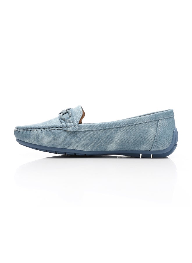DejaVu Tie-Dye Flat Cream Smart Casual Ballerina  - Image 4
