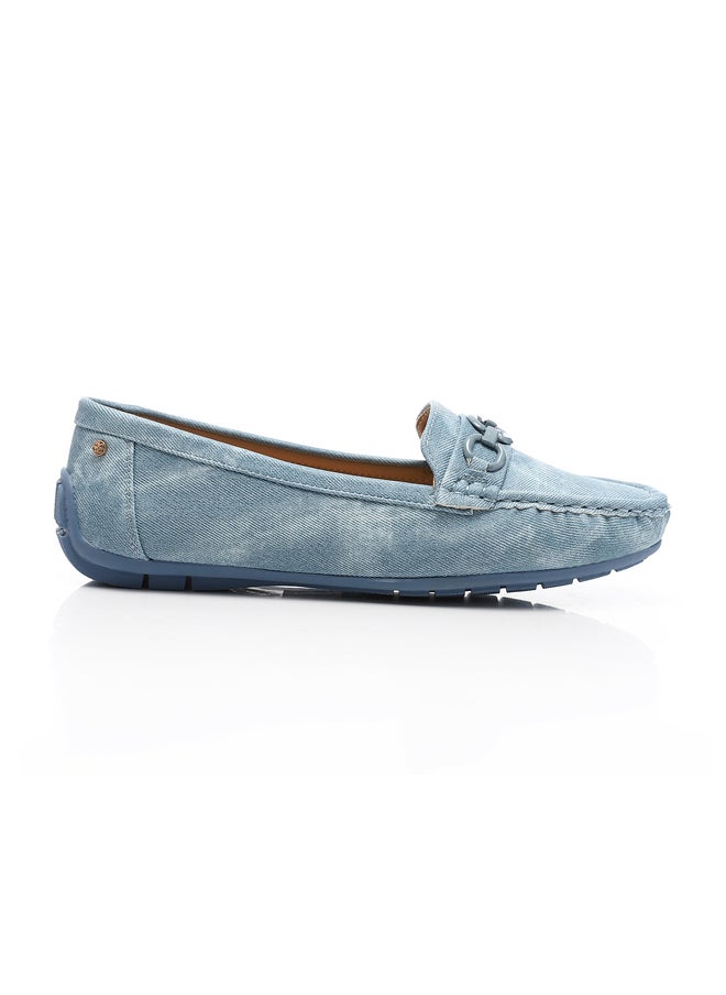 DejaVu Tie-Dye Flat Cream Smart Casual Ballerina  - Image 2