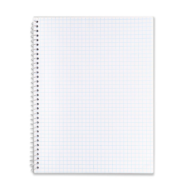 Emraw Graph Paper Notebook (4 Pack) Grid Notebook, Graph paper spiral notebook, Graph notebook, 4 Squares per inch Grid paper notebook, White Paper Quad Ruled Spiral Assorted Colors - by Enday - Image 2