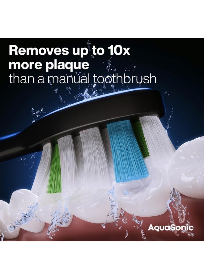 Aquasonic - Aquasonic Clinical AQ Ultra-Whitening Smart Toothbrush with Touchscreen, Bluetooth & Brushing Coach - 2 Brush Heads & UV Sanitizing Charging Case - Image 1