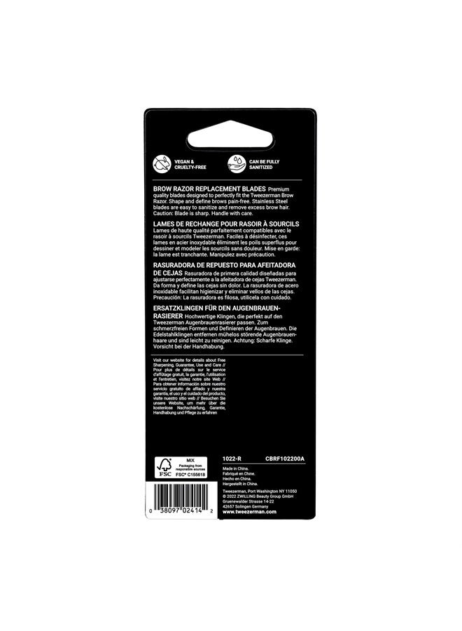 Tweezerman Eyebrow Razor Replacement Blades - Image 5