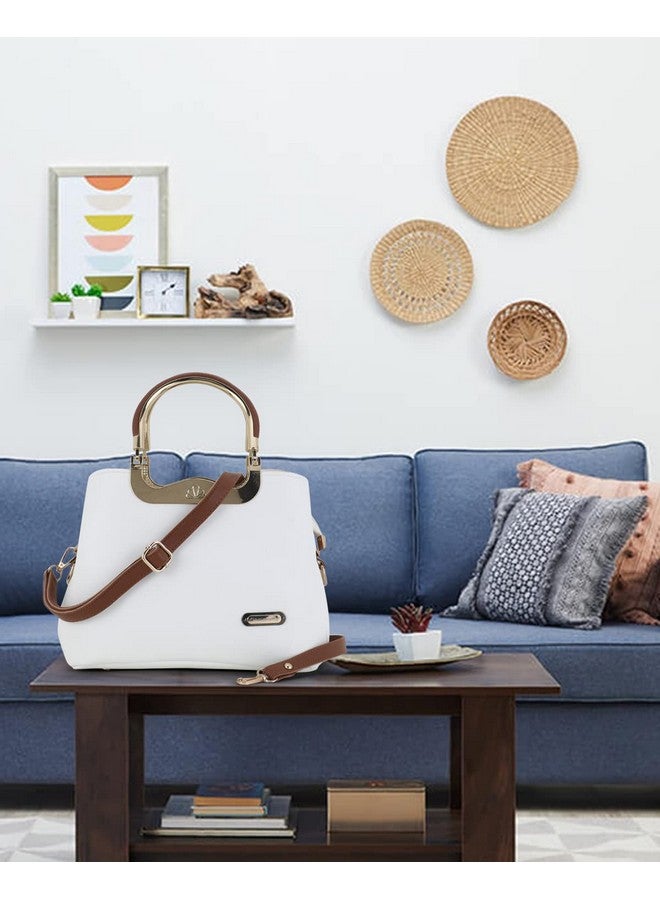 Clementine حقيبة ساتشيل نسائية من كليمنتين | حقيبة يد للسيدات (بيضاء) - Image 2