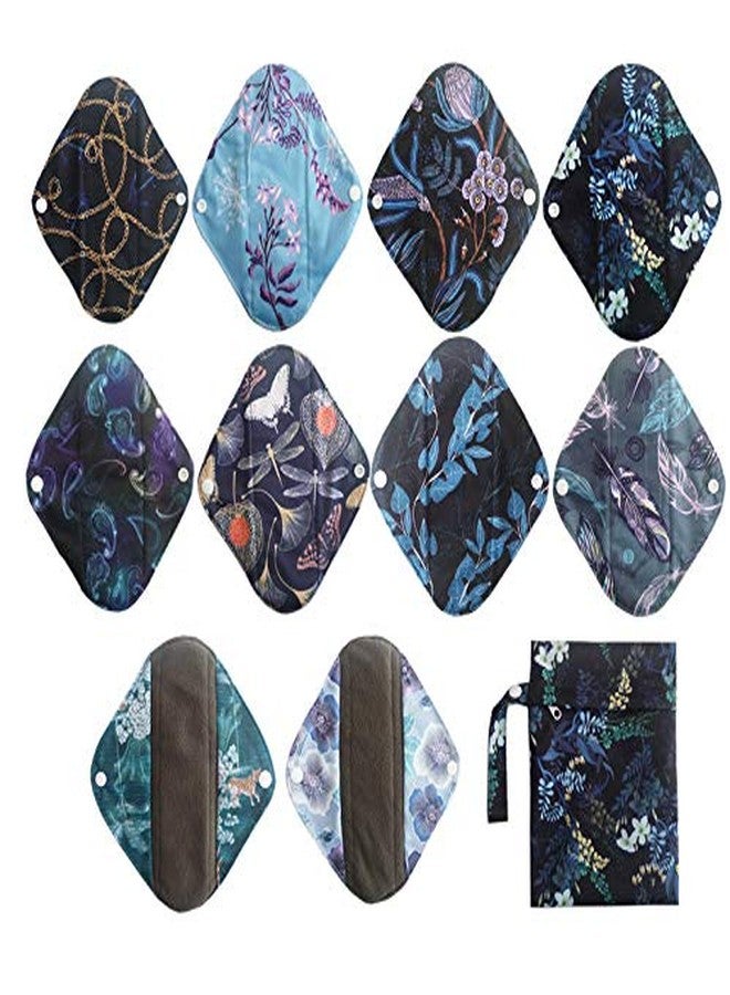 JOBEBE 10PCS New 8 Inch Light Mama Cloth/Menstrual Pads/Reusable Sanitary Pads Panty Liner - Image 1