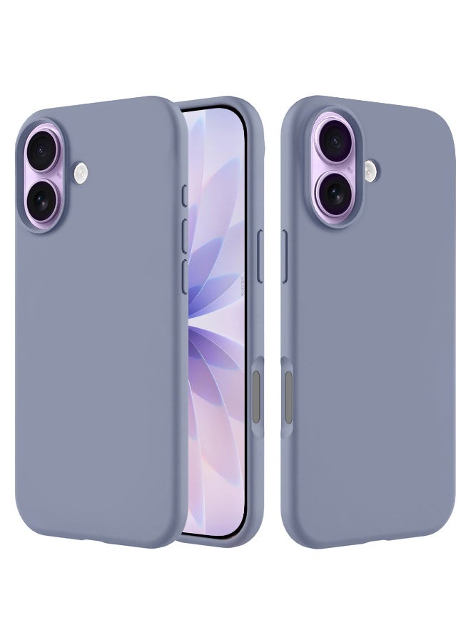 Silicone Protective Phone Case for iPhone 17 - Soft Anti-Scratch Microfiber Lining Ultra Slim Drop Protection Phone Cover - Pastel Purple - Image 1