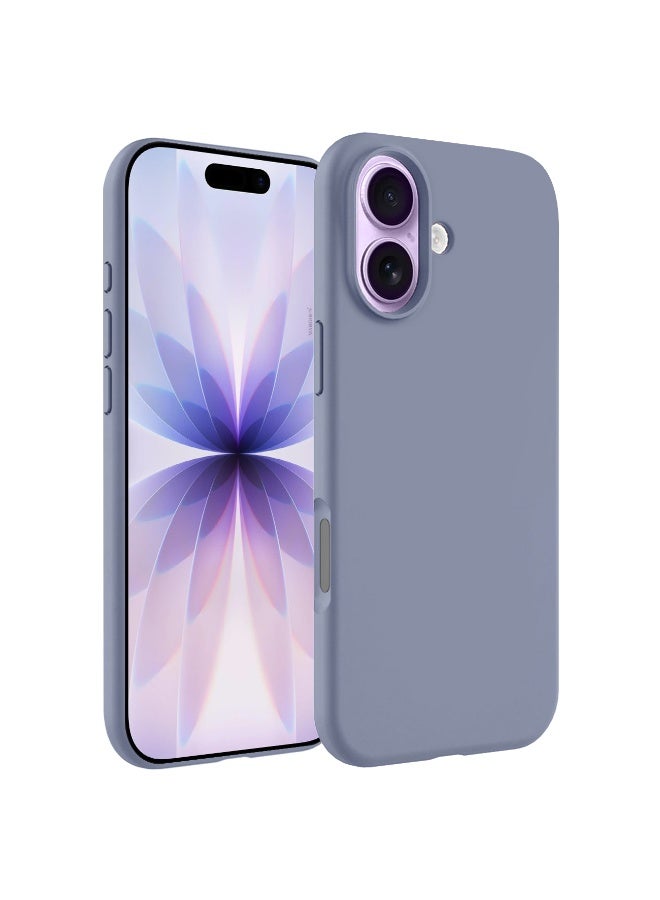 Silicone Protective Phone Case for iPhone 17 - Soft Anti-Scratch Microfiber Lining Ultra Slim Drop Protection Phone Cover - Pastel Purple - Image 2