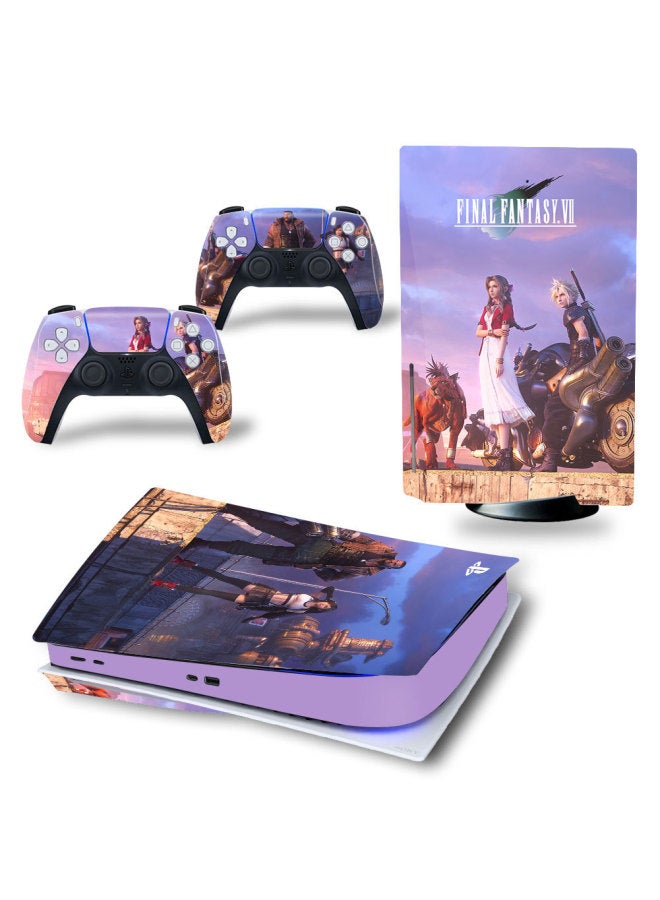 general Optical Drive Version PS5 Body Sticker Game Sticker Cartoon Protective Film Body Sticker Final Fantasy 12-Color:TN—PS5Disk—8623 - Image 1