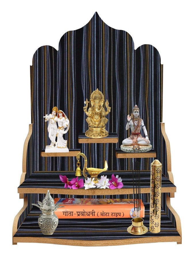 LINGAZ Rajasthani Ethnic Handcrafted Wooden Mandir/Temple/Pooja Ghar/Mandapam - Image 1