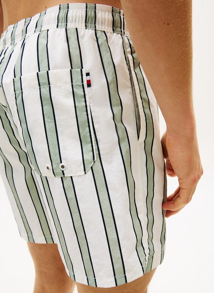 TOMMY HILFIGER Print Mid Length Swim Shorts - Image 3