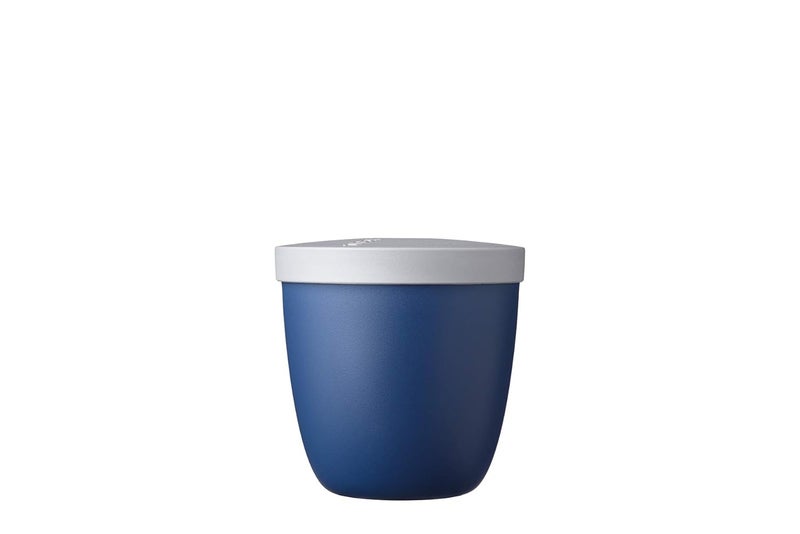 Mepal - Snackpot Ellipse - Practical container for storing and transporting food - Freezer safe - Dishwasher safe - 500 ml - Nordic Denim