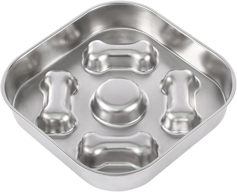 Puppy Slow Feeder Bowl - Anti-Choking Puzzle Dish,Small Dog Maze Food Container Cat Dish - for Small Medium Large All Breeds Wet Dry Food Indoor Home Outdoor - Image 1