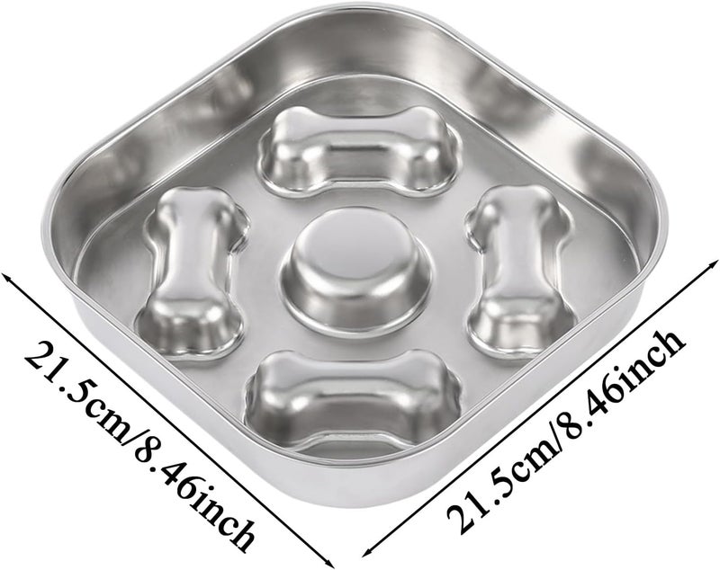 Puppy Slow Feeder Bowl - Anti-Choking Puzzle Dish,Small Dog Maze Food Container Cat Dish - for Small Medium Large All Breeds Wet Dry Food Indoor Home Outdoor - Image 5
