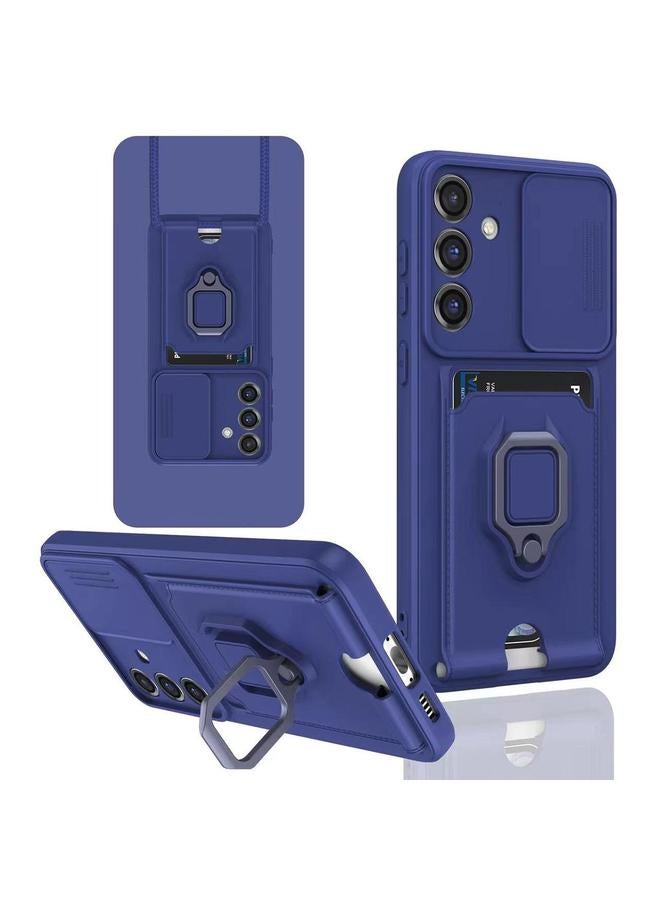 إيروريكس جراب لهاتف Samsung Galaxy S25 5G مزود بحامل بطاقات مغناطيسي منزلق من السيليكون - Image 1