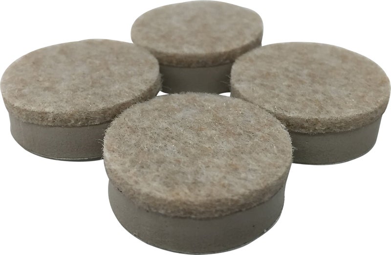 Shepherd Hardware 9916 1-1/2-Inch Heavy Duty Felt Gard Self-Adhesive Leveling Furniture Pads, 4-Pack , Beige - Image 1