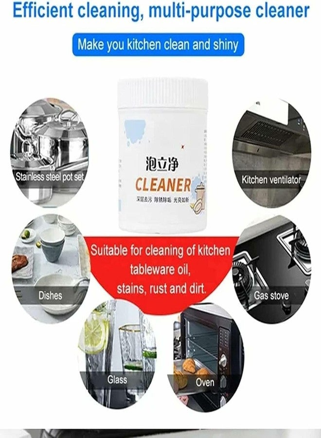 CHAMELI Powerful Kitchen All-Purpose Powder Cleaner | Foam rust remover Kitchen | Kitchen Instant Cleaning Powder | All-Purpose Magic Cleaning Powder, Soak to Clean Greasy Dirt - Image 3