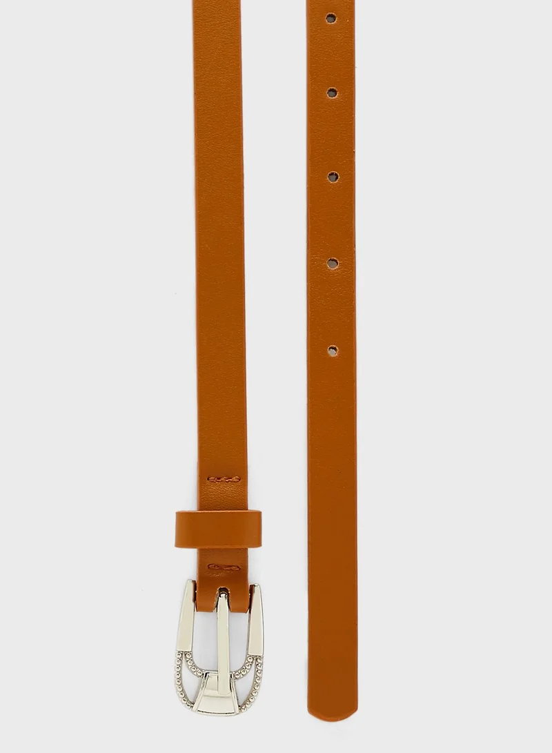 Ginger Skinny Pu Belt